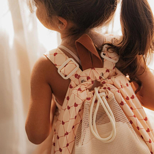 Рюкзак пляжный Mrs. Ertha "Net Lovely Roots", танец сердец